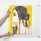 Wexel Art Single Panel Clear Acrylic Floating Wall Frame & Magnets with Silver Hardware